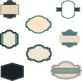 Collection of Decorative Frames and Labels Royalty Free Stock Photo