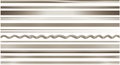 Collection of Decorative Horizontal Ribbons and Borders Royalty Free Stock Photo