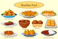 Collection of delicious Brazilian food