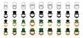 Collection of design elements for Leprechaun