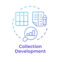 Collection development blue gradient concept icon Royalty Free Stock Photo