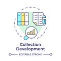 Collection development multi color concept icon Royalty Free Stock Photo
