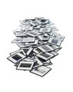 Collection of diapositives Royalty Free Stock Photo