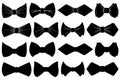 Collection of different bow ties Royalty Free Stock Photo
