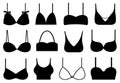 Collection of different bras