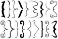 Collection of different curly brackets Royalty Free Stock Photo