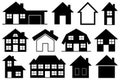 Collection of different houses Royalty Free Stock Photo