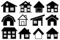 Collection of different houses Royalty Free Stock Photo