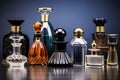 collection of different masculine perfume bottles