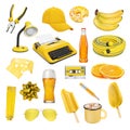 Collection of different objects isolated