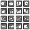 Statistic graph icons