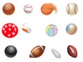 Collection Of Different Types of Balls