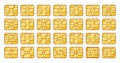 Collection Of Different Vector Sim Card Designs, Showcasing Various Standard Layouts Used In Telecommunications Devices