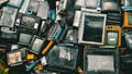 Electronic Waste Pile Royalty Free Stock Photo