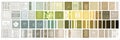 Collection of Diverse Design Patterns and Textures in Varying Shades of Green and Beige Displayed in a Grid Format for Royalty Free Stock Photo