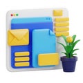 A collection of documents and files organized in a folder on a desk Royalty Free Stock Photo