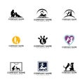 Collection of dog training logo designs