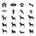 collection of dogs icons. Vector illustration decorative design