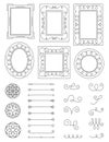 Doodle Frames and Elements Royalty Free Stock Photo