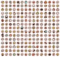 Collection of 225 doodled icons for every ocasion