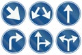 Collection of Dutch regulatory road signs Royalty Free Stock Photo