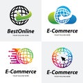 Collection of E-Commerce Shop Logo Template Design Template