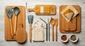 A collection of eco-friendly kitchen tools Royalty Free Stock Photo