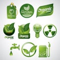 collection of eco icons. Vector illustration decorative design Royalty Free Stock Photo