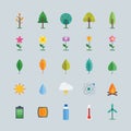 collection of eco icons. Vector illustration decorative design Royalty Free Stock Photo