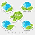 Collection ecology icons. Ecology icons set. Vector