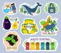 Collection of ecology stickers