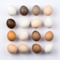 Colorful Chicken Eggs In Dark Bronze And White: Intricate Minimalism By Maia Flore