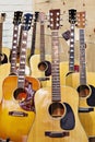 Collection of electric guitars