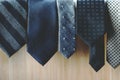 collection of elegant ties
