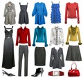 Collection fashion clothes