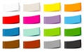 Set Of Fifteen Textile Label Color Stitching Mix