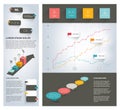 Collection of flat infographics elements.