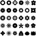 Collection of flower icons