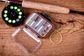 Collection of fly fishing equiptment