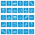 collection of food icons. Vector illustration decorative design Royalty Free Stock Photo