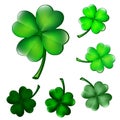 Collection of four-leaf clovers