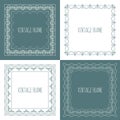 Collection of four stylish vintage frame