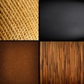 Collection of four textures backgrounds