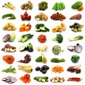 Collection of fresh and colorful vegetables Royalty Free Stock Photo