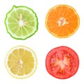 Collection of fresh fruit and vegetable Royalty Free Stock Photo