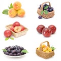 Collection of fresh fruits Royalty Free Stock Photo