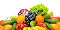 Collection fresh fruits and vegetables Royalty Free Stock Photo