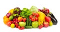 Collection fresh fruits and vegetables Royalty Free Stock Photo