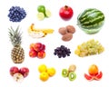 Collection of fresh tropical fruits Royalty Free Stock Photo