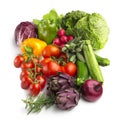 Collection of fresh vegetables Royalty Free Stock Photo